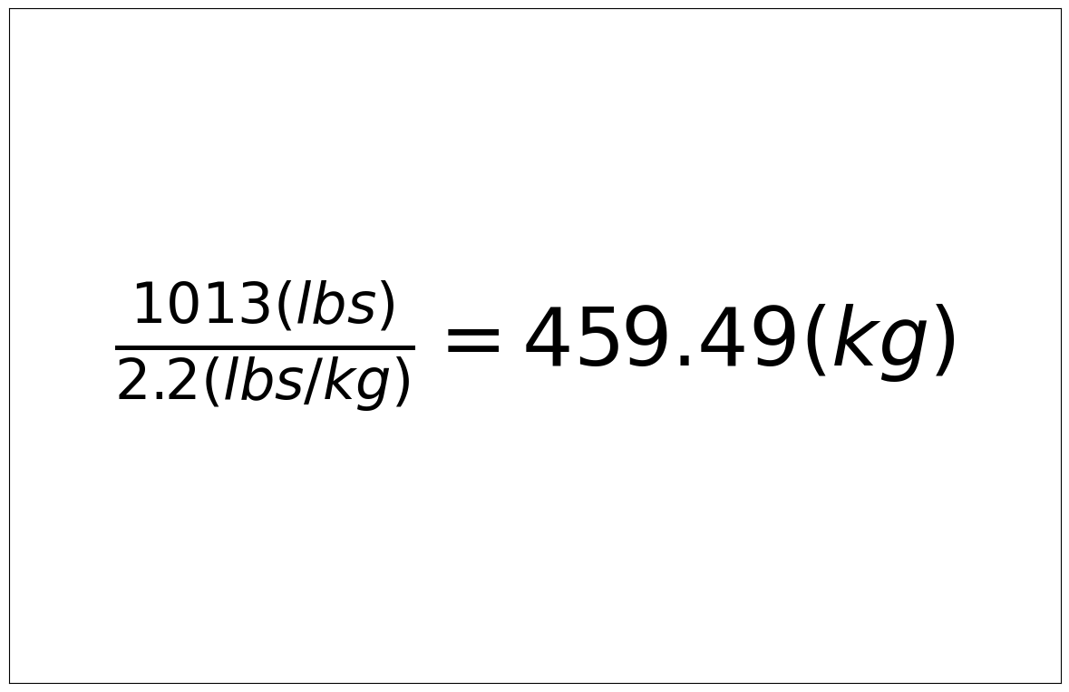 Convert 1013 lbs to kg