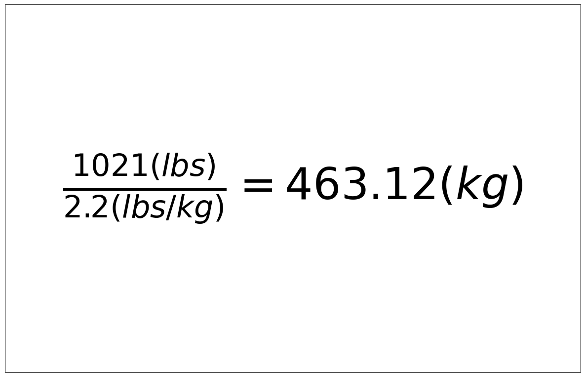 Convert 1021 lbs to kg