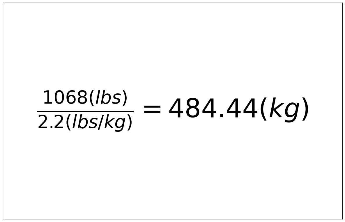 Convert 1068 lbs to kg