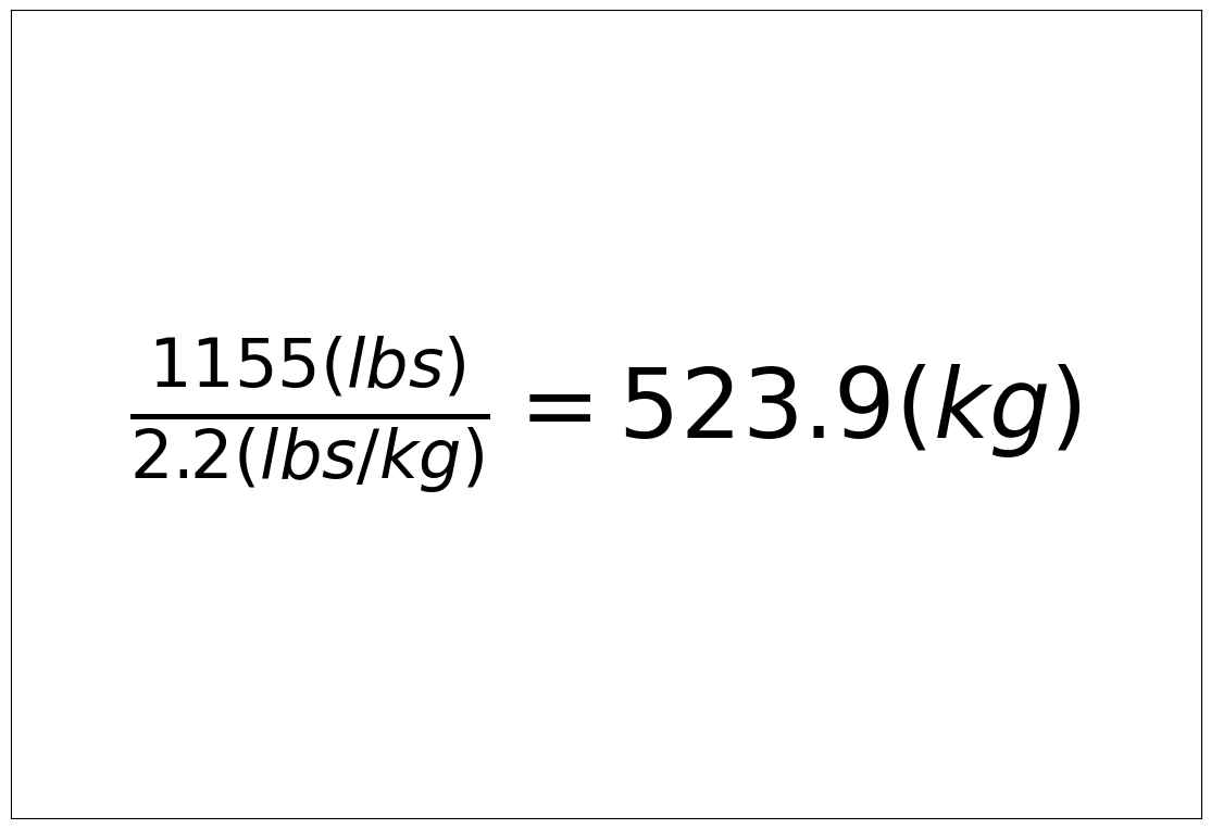 Convert 1155 lbs to kg