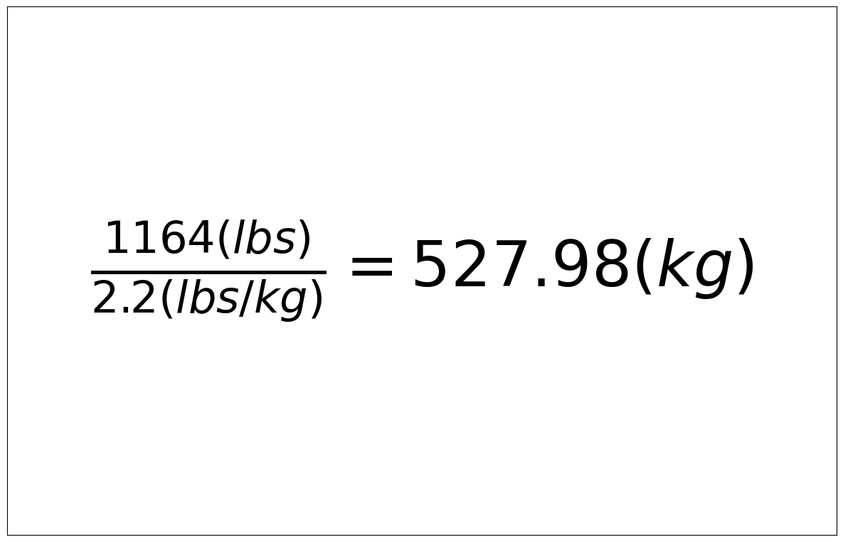 Convert 1164 lbs to kg