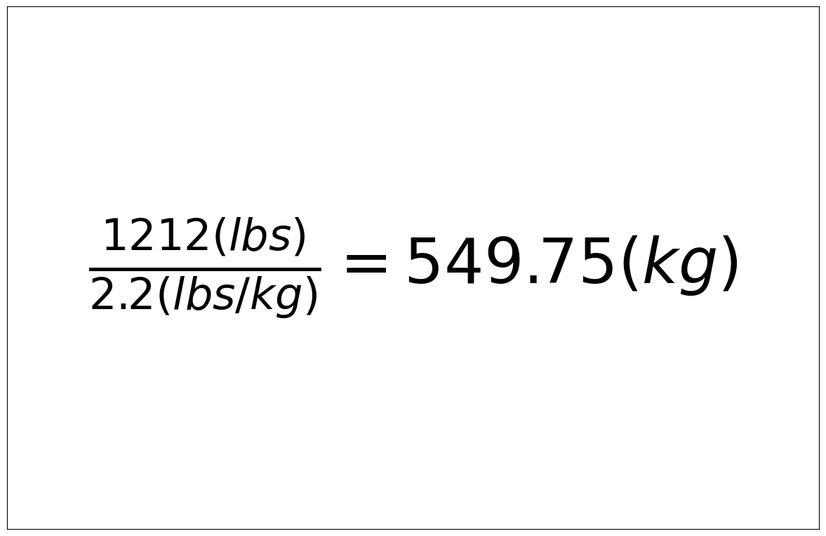 Convert 1212 lbs to kg