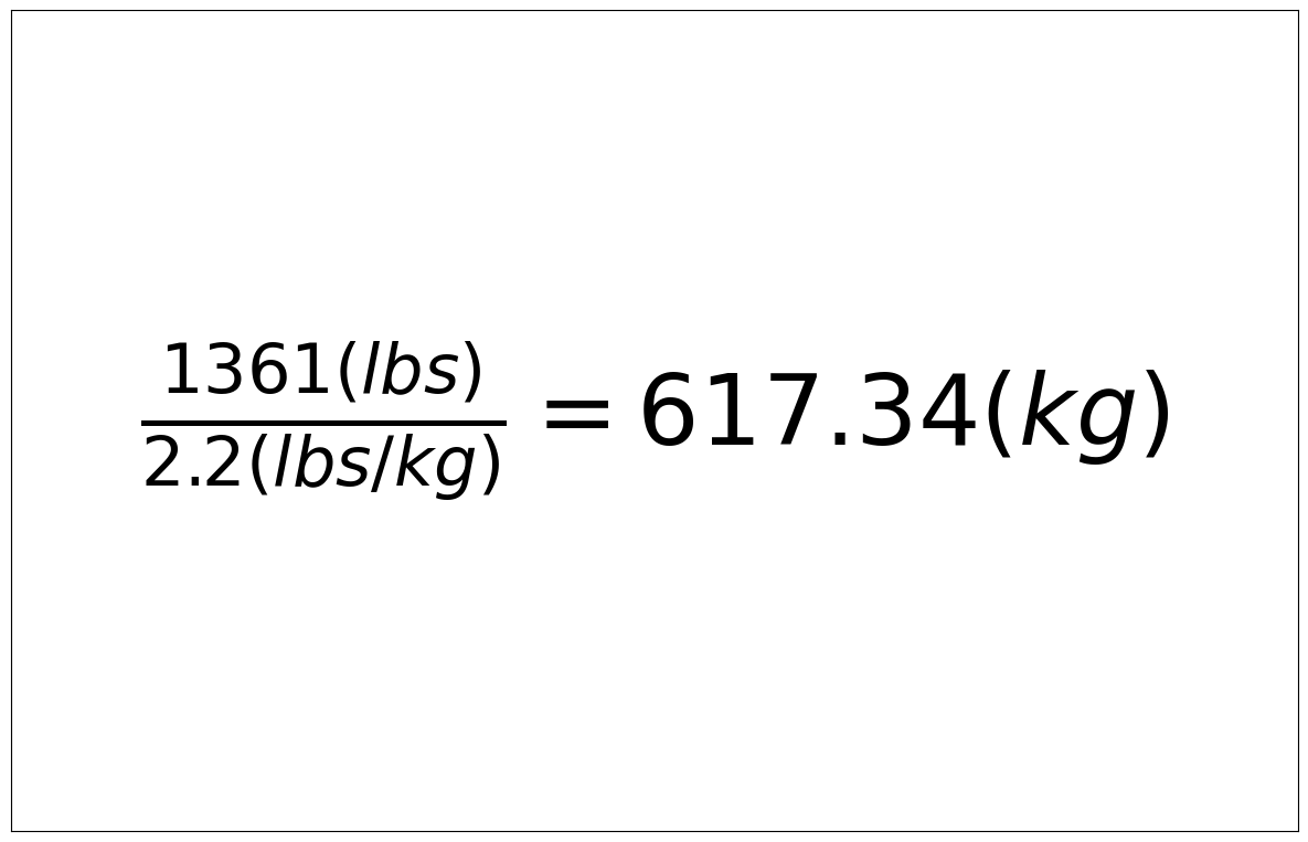 Convert 1361 lbs to kg