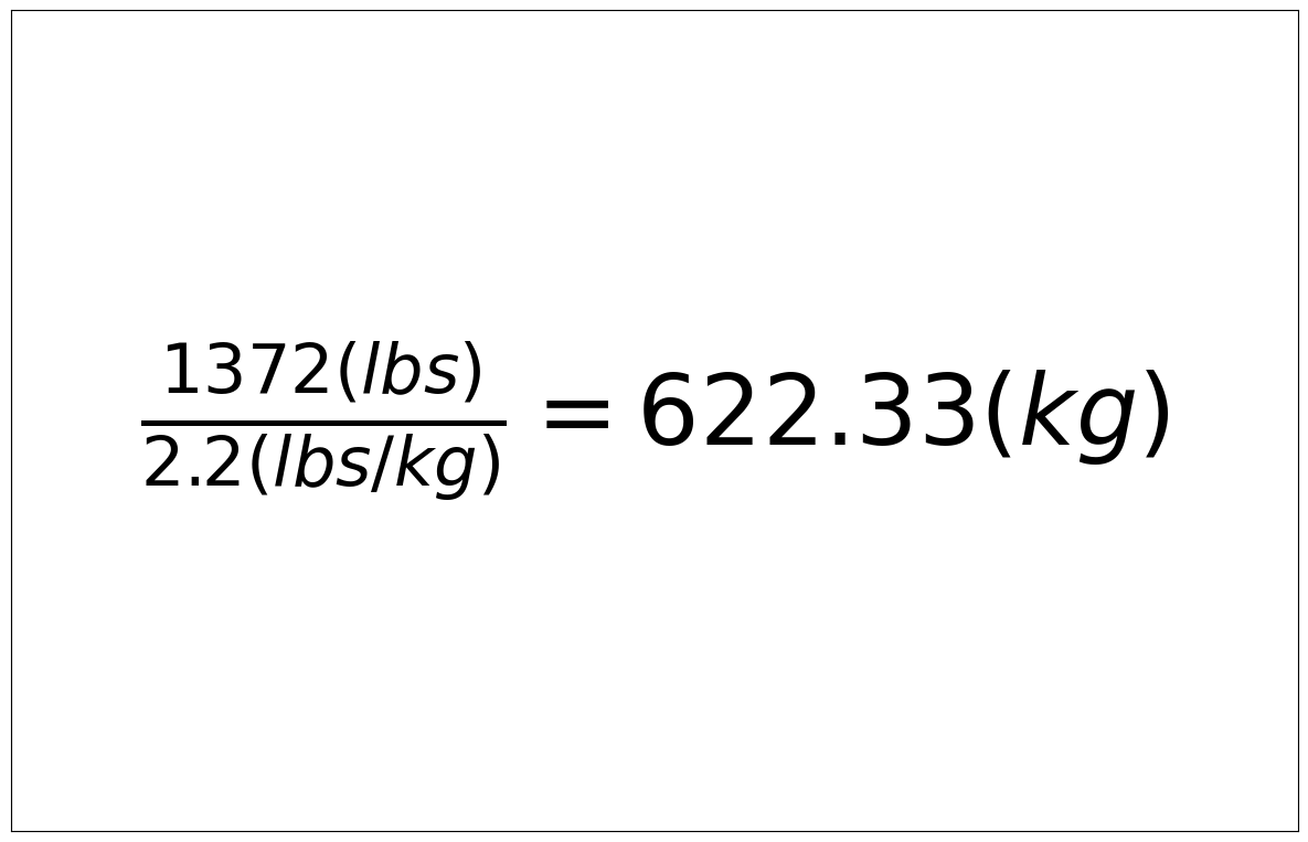 Convert 1372 lbs to kg