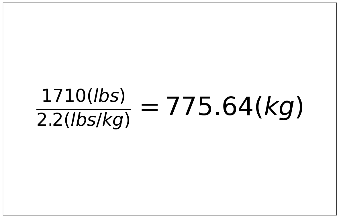 Convert 1710 lbs to kg