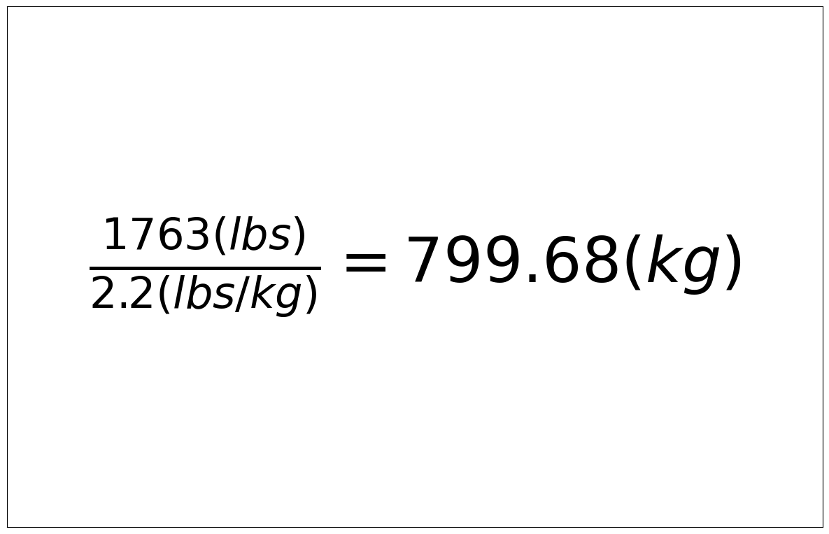 Convert 1763 lbs to kg