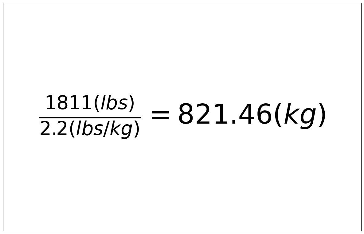 Convert 1811 lbs to kg