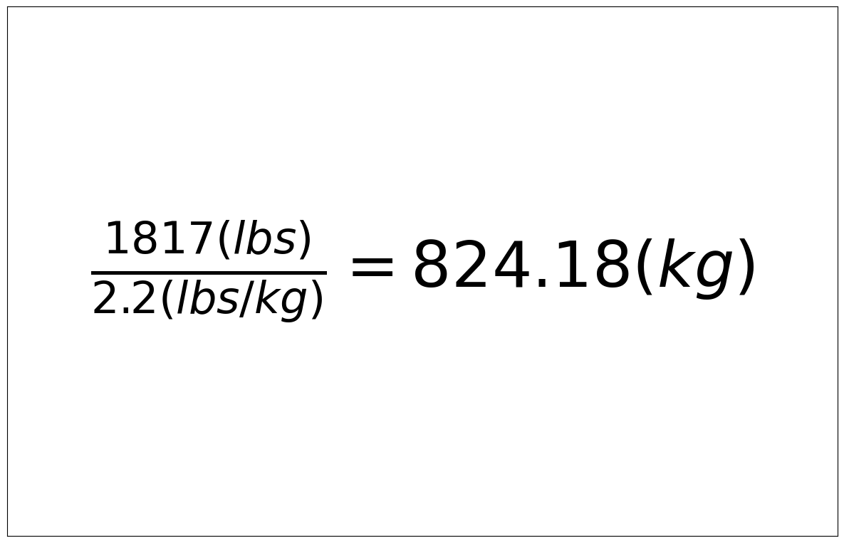 Convert 1817 lbs to kg