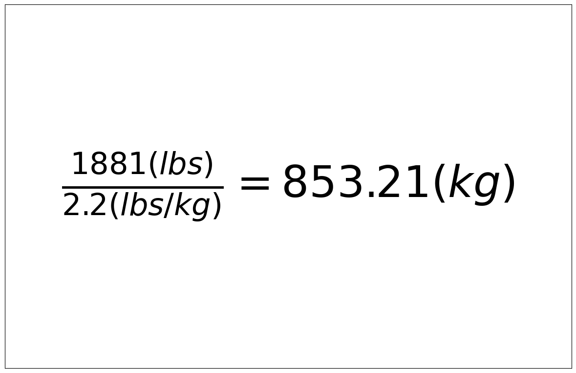 Convert 1881 lbs to kg