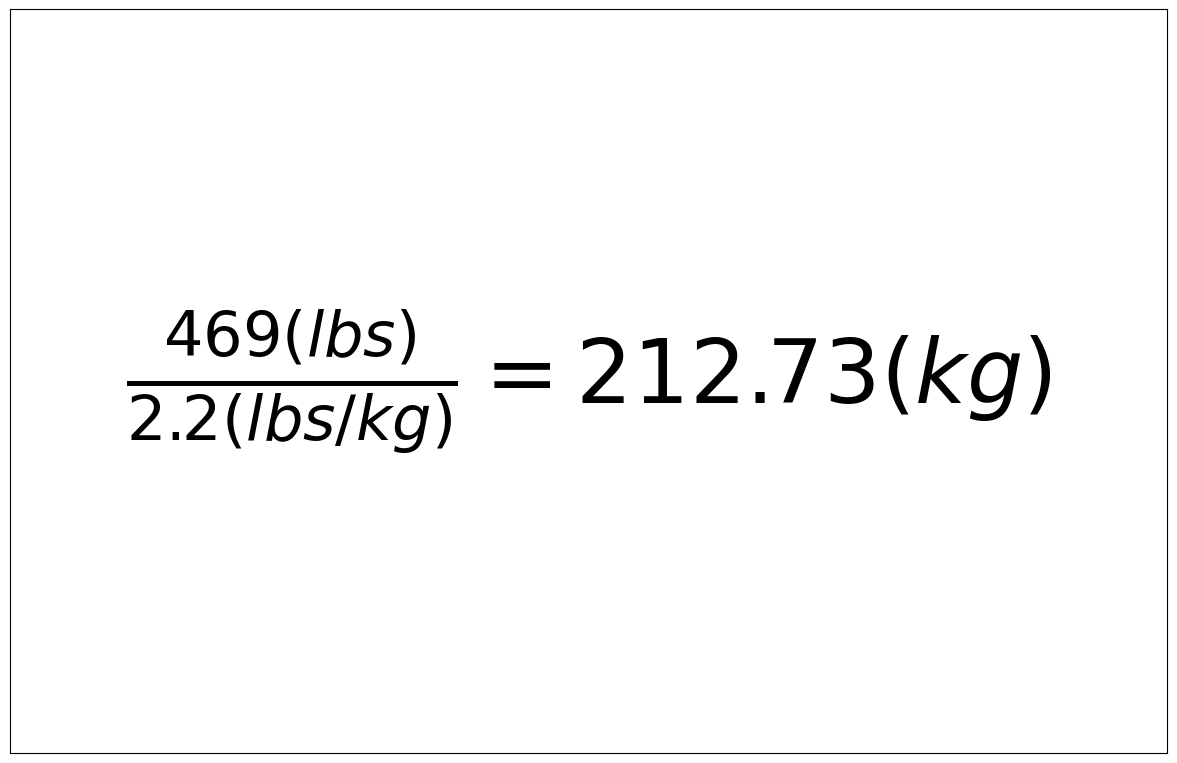 Convert 469 lbs to kg