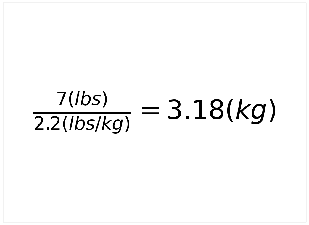 Convert 7 lbs to kg